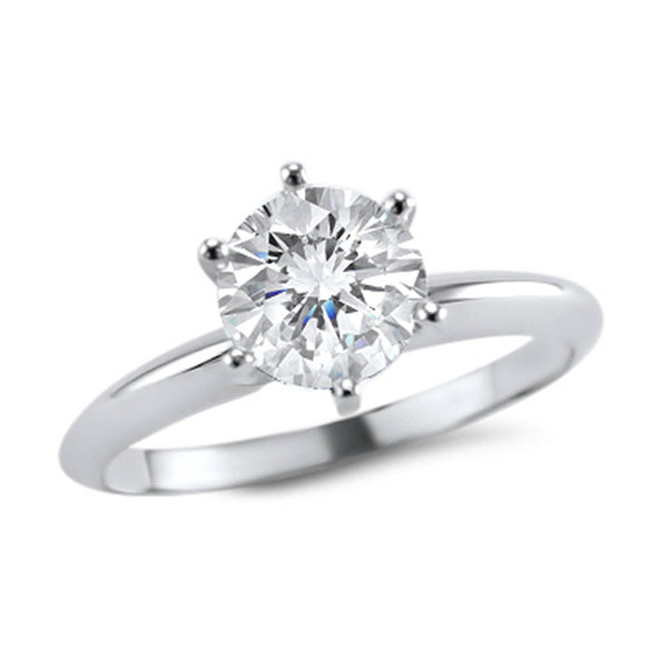 1 Carat Lab Grown Diamond Solitaire Engagement Ring | IGI Certified | 14K Yellow, White, or Rose Gold