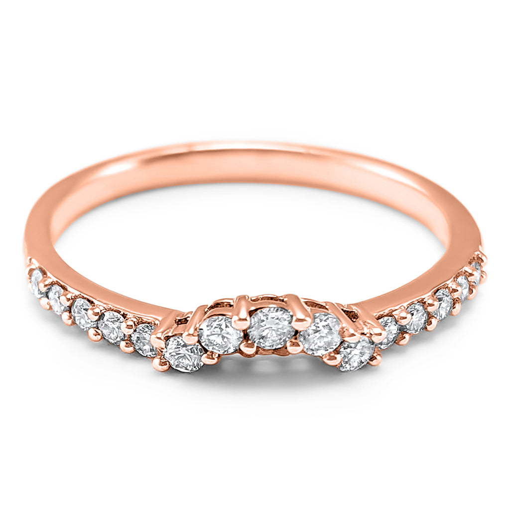 Rose Gold Diamond Ring Guard | Harry Ritchie's