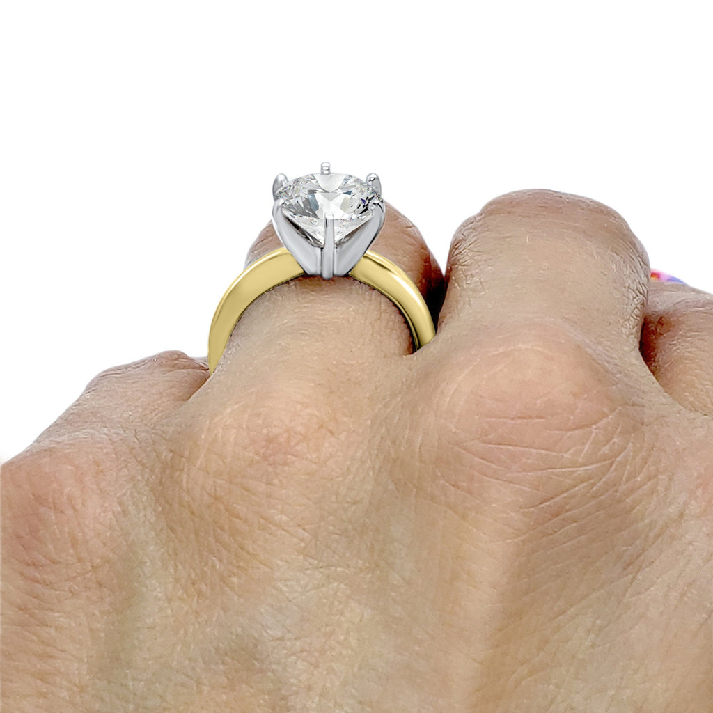 14kt rose gold diamond celtic trinity knot engagement ring wedding ring