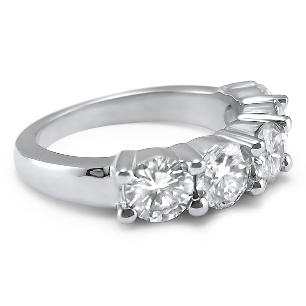 Erica Classic Side Stone Diamond Engagement Ring - artcarvedbridal